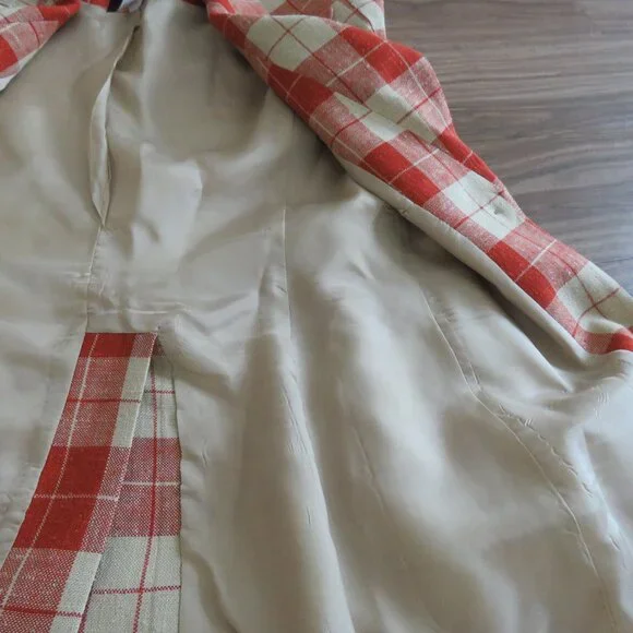 SMYTHE Patch Pocket Birkin Blazer in Rust Spring Tweed - Women's Size US 6 - Picture 14 of 16